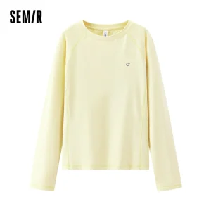 Semir T-shirt a maniche lunghe da donna Pannello ad asciugatura rapida che assorbe l'umidità Outdoor 2025 Inverno Manica raglan in pile Trendy WomanTops 1