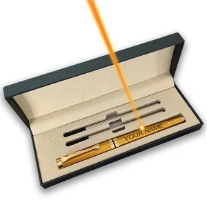 Confezione regalo Penna a sfera gel personalizzata Penna in metallo Set di cancelleria di lusso Scrittura di testo Grazioso materiale scolastico per ufficio Negozio 2025 1