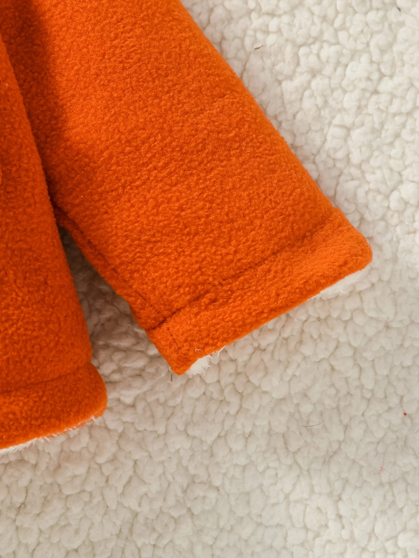 Giacca in pile calda per neonato/donna autunno/inverno a maniche lunghe carina con tasca con cerniera per cappotto alla moda 6