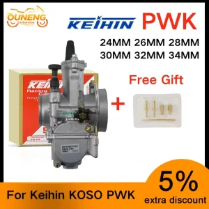 Per Keihin KOSO PWK 24 26 28 30 32 34mm 2T 4T ATV Scooter 50-250cc Universale Moto Da Corsa carburatore Con Getto Libero 1