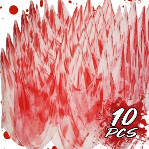 10/1pcs Spaventoso Panno di Garza di Sangue per Halloween Finestra Esterna Parete Sanguinamento Spaventoso Panno di Garza Creepy Home Bar Festa Spettrale Puntelli 1