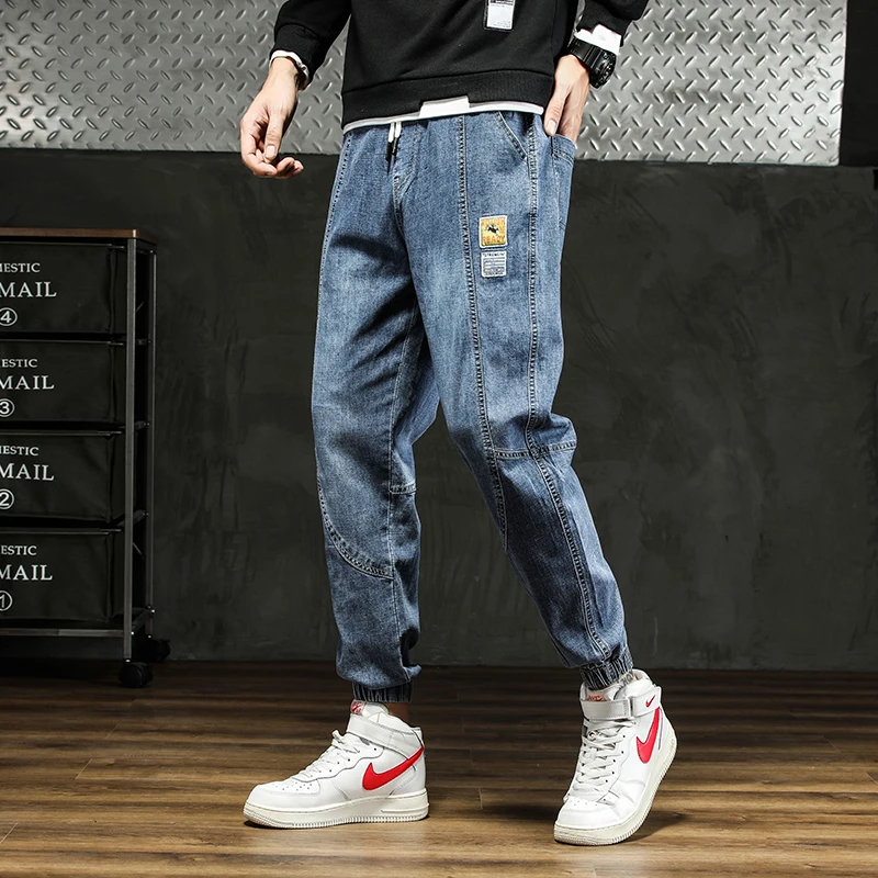 Jeans Harem cargo in spandex da uomo 2025 Pantaloni casual versatili moda autunno inverno taglie forti 5XL 3