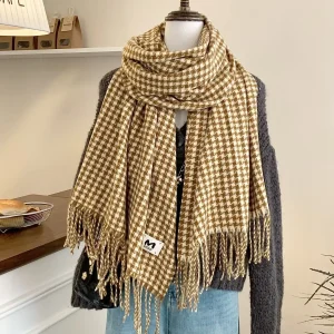  Sciarpa scozzese oversize 2025 - Morbido involucro invernale caldo, scialle spesso unisex, motivo a quadretti stile coreano multicolore alla moda 1