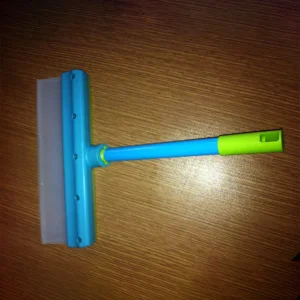 Kit raschietto per finestre in silicone da 12 pollici Copertura singola in tessuto di fibra ultrafine Strumento riutilizzabile per la pulizia dell'auto Dispositivo per mocio per la pulizia del vetro 1