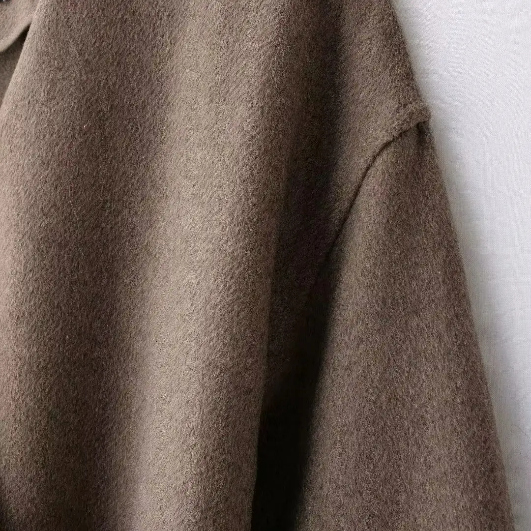 Capispalla da donna 2024 Nuova moda con cintura Soft Top Elegante cappotto autunno/inverno chic 3