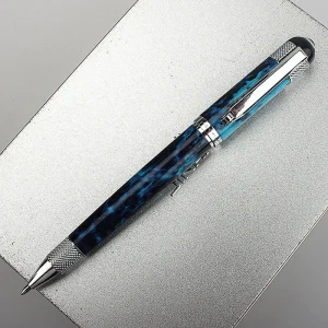 Penna a sfera con pennino medio per ufficio aziendale in metallo di alta qualità di lusso Nuova penna a sfera per cancelleria per studenti della scuola 1