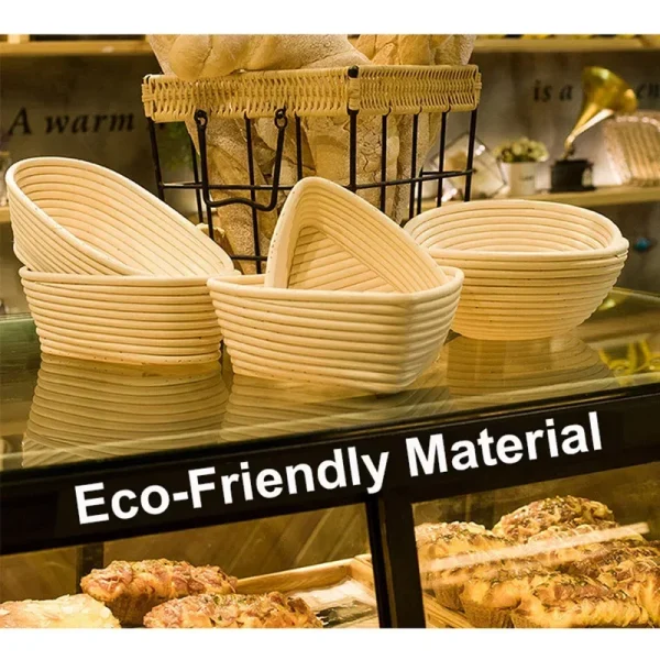 Cestino per la lievitazione del pane in rattan naturale Cestino per il pane in vimini fatto a mano in rattan Fermentazione dell'impasto Cestino per il pane Banneton a lievitazione naturale 2