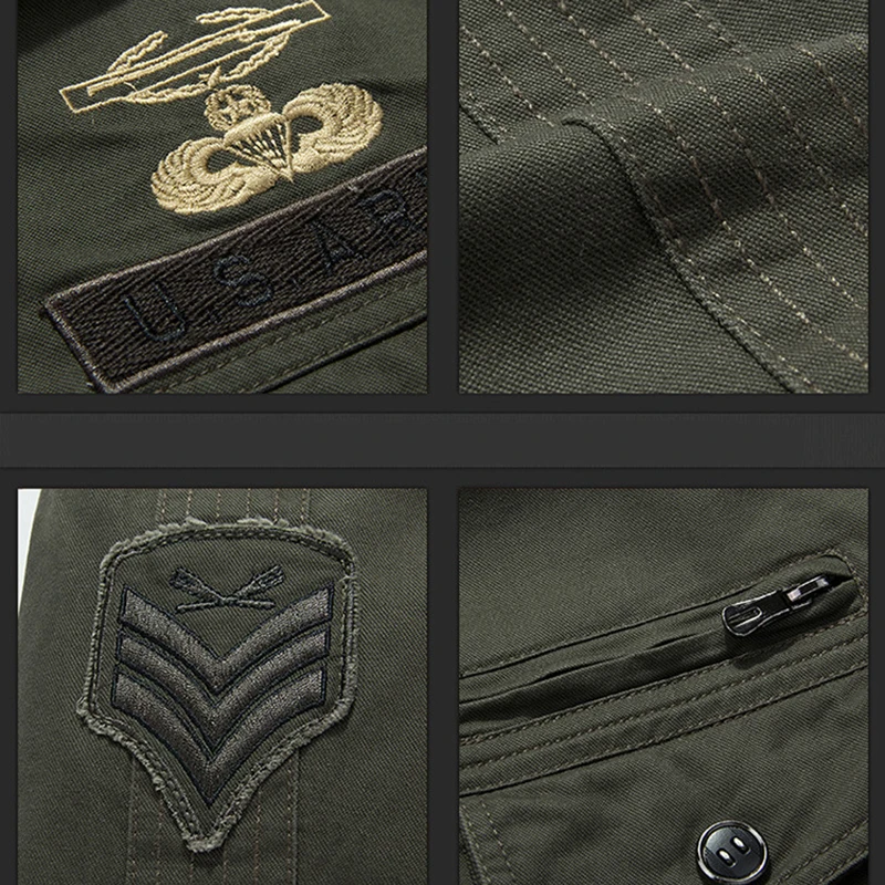 Nuove giacche casual da lavoro Giacca tattica in pile invernale da uomo Ricamo Cappotto da lavoro esterno con tasche multiple antivento 6