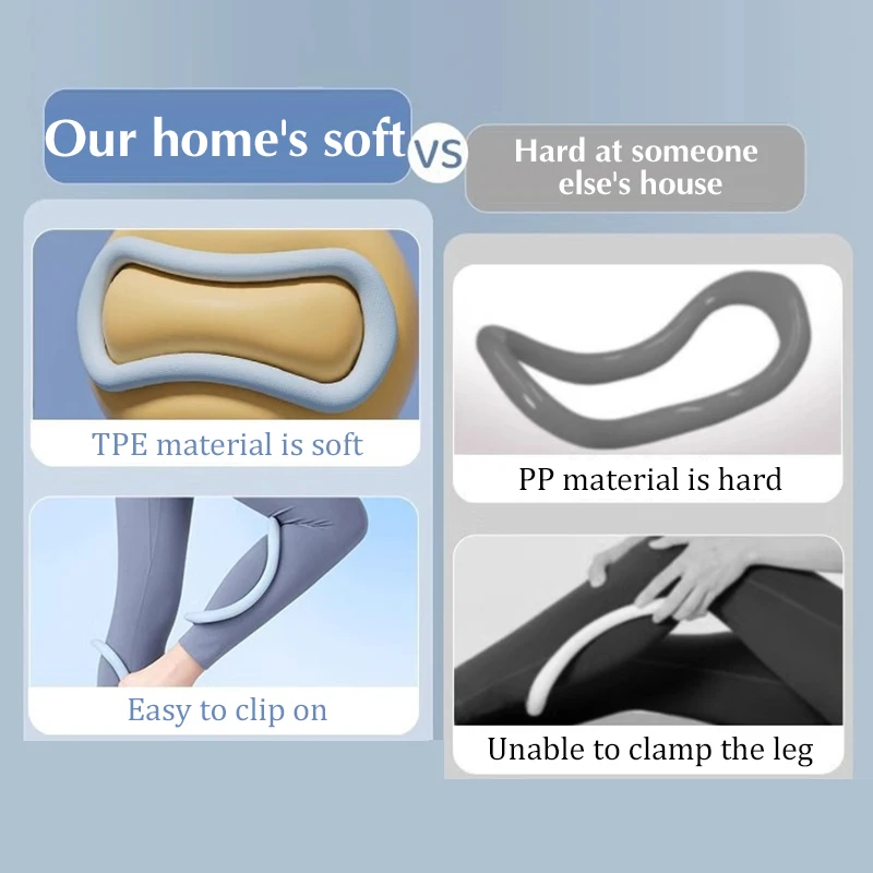 1Pc Anello Yoga Fitness Stretch Rilassamento Pilates TPR Fascia morbida Stretch Fitness Fascia Massaggio Allenamento Yoga Cerchio Attrezzature 2