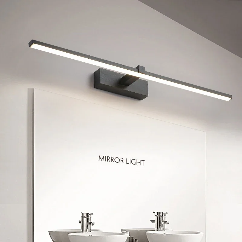 Lampada da parete moderna a LED Hardware per bagno Lampada da parete Luci a tre colori Lampada da bagno a LED in alluminio per specchio da bagno Lampada da trucco 3