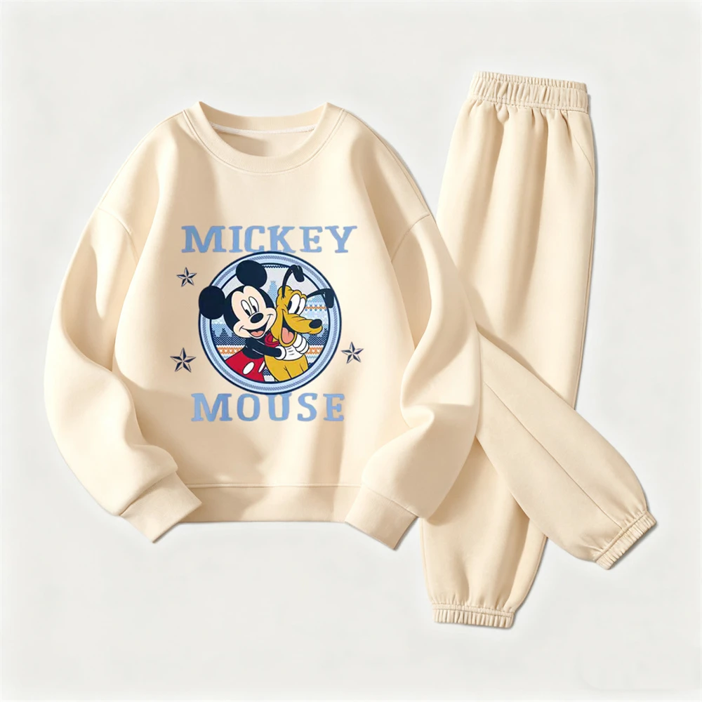 Abiti a maniche lunghe per bambini Bella felpa con cappuccio girocollo Pantaloni tutto-fiammifero Due pezzi Set di abbigliamento casual allentato per bambini Abbigliamento per bambina 2