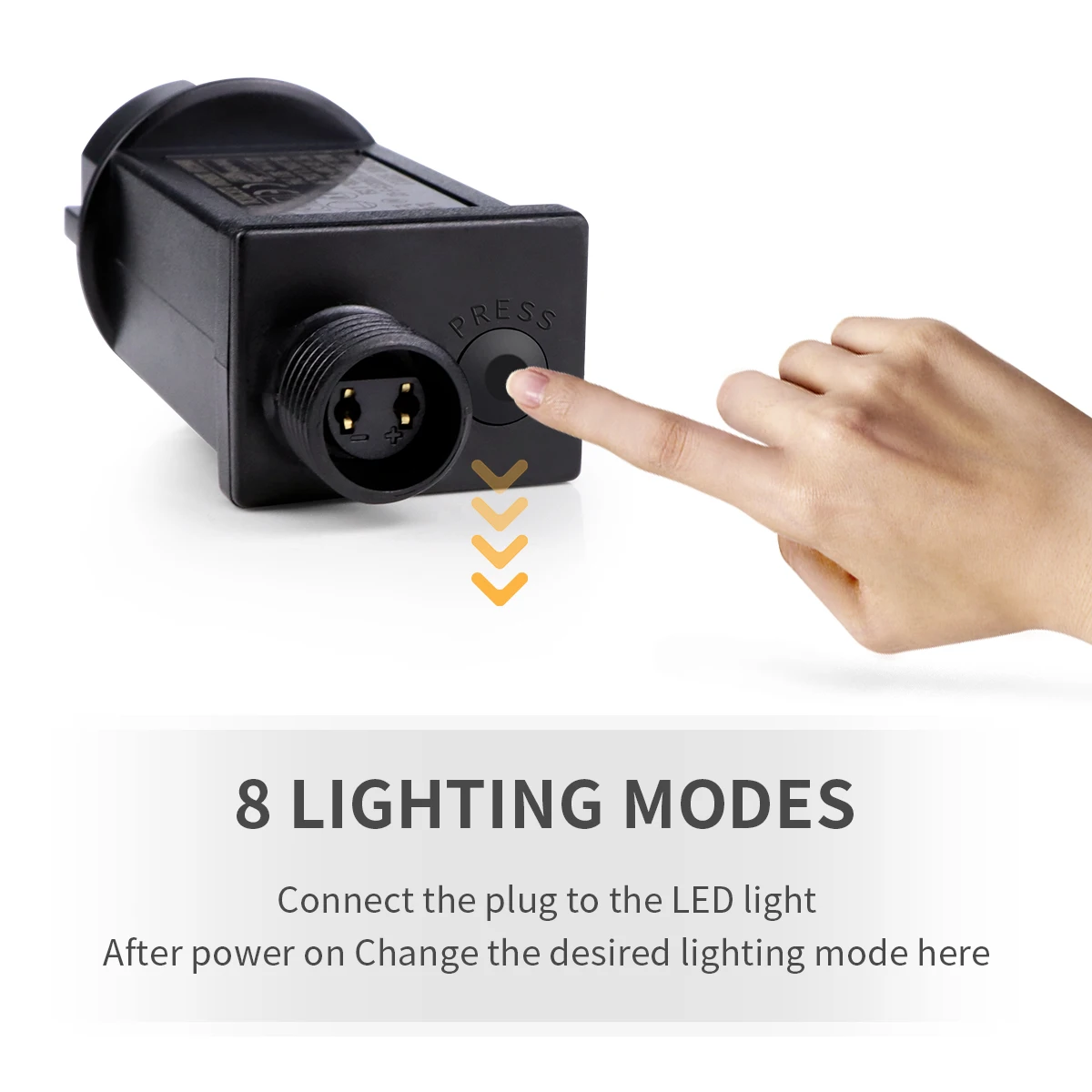 10m-100m Luci a LED impermeabili Stringa Notte Sfarfallio Illuminazione Fata Ambinet Filo di rame Lampada Catena Albero di Natale Decorazione scale 4