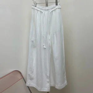 2025 pantaloni casual a gamba larga dal design elastico in vita nuovo di inizio autunno da donna 1