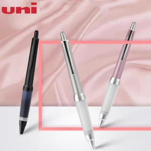 Penna a sfera con inchiostro gel Uni Jetstream in metallo per cancelleria giapponese 0,7 mm SXN-1000 Centro di gravità basso Scrittura liscia Anti-fatica 1