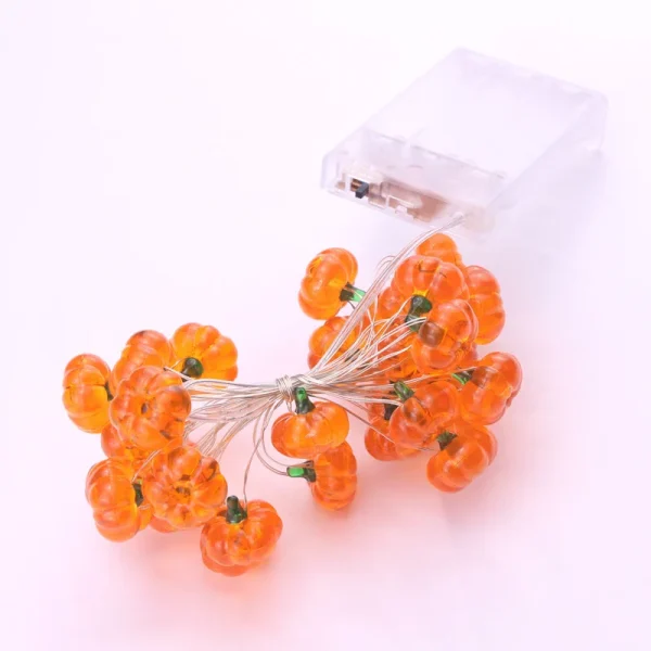 1/3m Zucca di Halloween Foglia d'acero Led Fata Stringa di luce Decorazione natalizia Lampada Fantasma Festival Atmosfera Layout Luci 2025 6