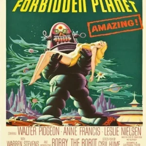 Forbidden Planet film Retro Targa in metallo Targa Poster Targa Garage Decorazione da parete A4 1