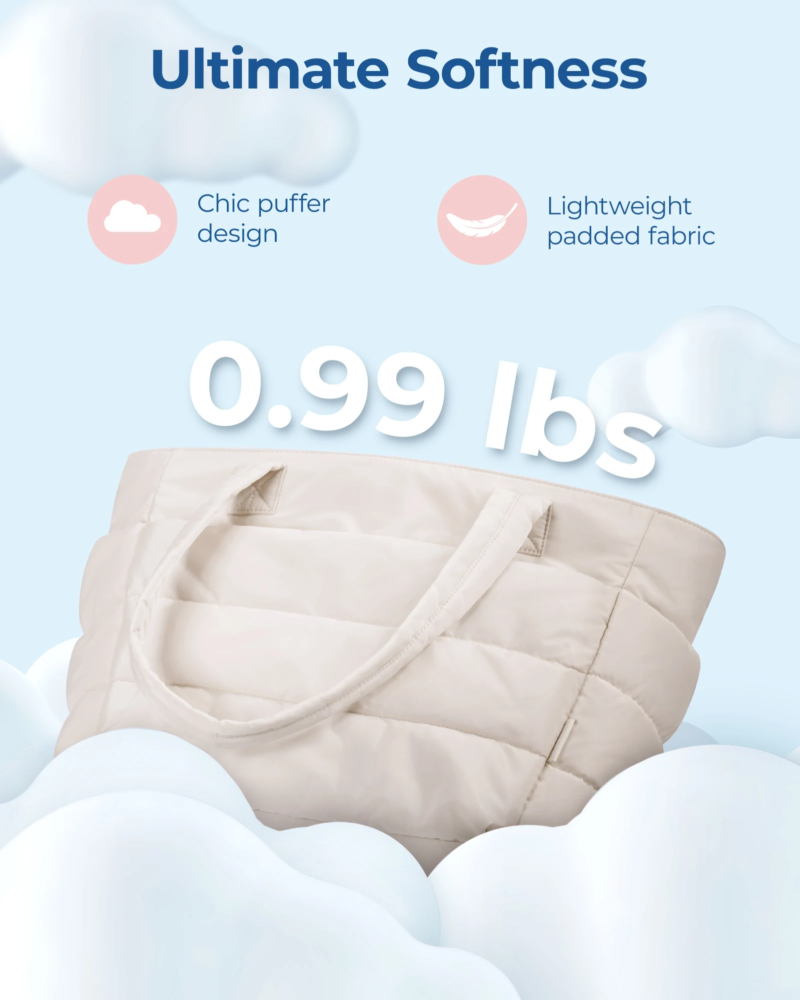 BAGSMART Borsa da donna Borsa tote in tinta unita di grande capacità Borsa versatile per borsa per la spesa di classe per studenti da lavoro per pendolari 3