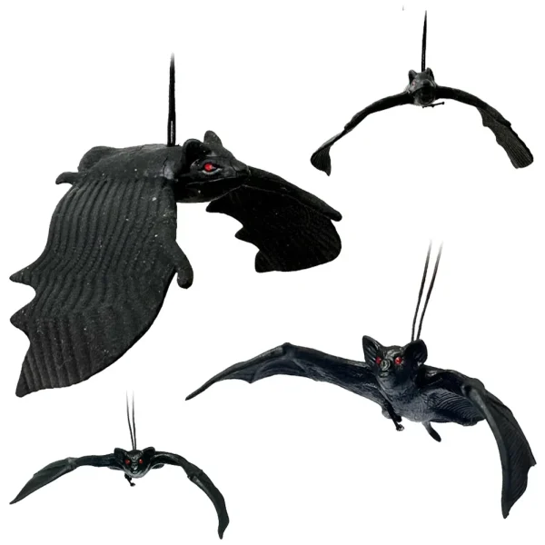 Ornamenti per pipistrelli da appendere di Halloween - Simulazione realistica Decorazioni per feste natalizie Puntelli da appendere per casa stregata per l'atmosfera spettrale 5