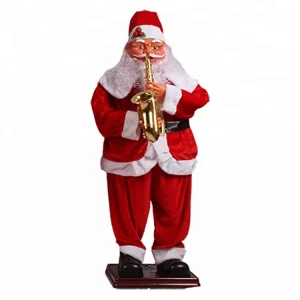 Ornamenti natalizi all'aperto Musica Danza Termini di Babbo Natale Statuette in resina Giocattoli Display natalizio 1