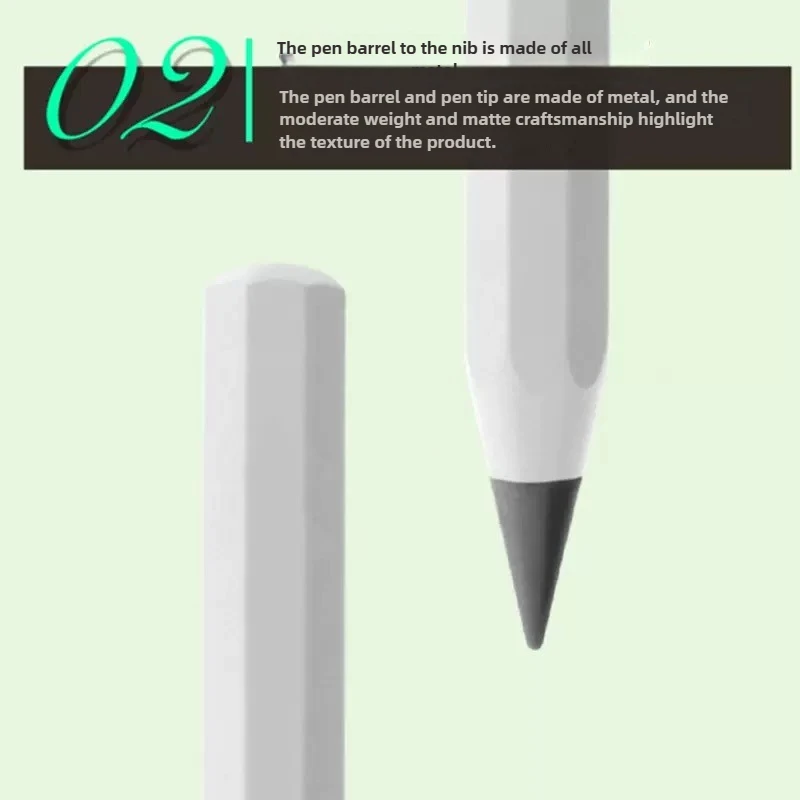 6/1 PCS 6 colori illimitati metallo eterno senza inchiostro penna magica infinito matite scrittura pittura cancelleria materiale scolastico per ufficio 3