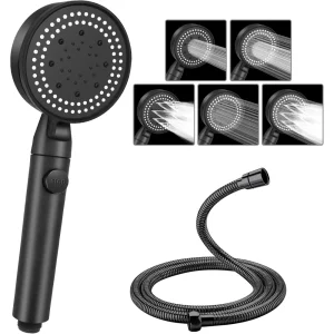 Novità Doccia multifunzionale Soffione doccia sovralimentato Bagno a cinque velocità Scaldabagno domestico Doccia Soffione a mano Buono 1