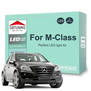 Kit lampadine per interni a LED per Mercedes Benz Classe M W163 W164 W166 1998-2013 2014 2015 2016 Canbus Lampada per interni Accessori auto 1