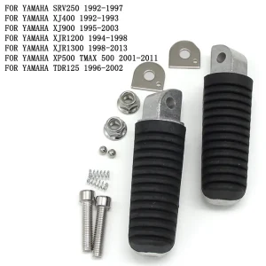 Piede Del motociclo di trasporto Pioli Pedali Poggiapiedi Posteriore Per Yamaha SRV250 1992-1997 XJ400 XJ900 XJR1200 XJR1300 XP500 TMAX 500 TDR125 TDR 125 1