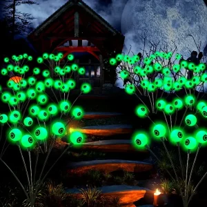 2026 Luci a bulbo oculare a LED di Halloween Luci da prato solari per esterni per feste in giardino Atmosfera spaventosa Uso della decorazione di Halloween 1
