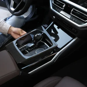 LHD Per BMW Serie 3 4 G20 G28 G22 2020-2023 Auto in Fibra di Carbonio Center Console del Cambio Pannello Telaio di Copertura Trim Accessori Auto 1