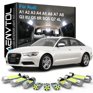 Auto LED interni luce Canbus per Audi A3 8P 8V 8L A4 B5 B6 B7 B8 A5 8T A6 C5 C6 C7 A7 A8 D2 D3 A1 8X A2 Q3 Q5 Q7 accessori 1