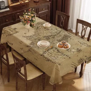 L-Lords Anelli da gioco Tovaglie per la casa Decorazione da pranzo e accessori da tavola rettangolari Panno impermeabile antimacchia 1