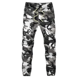Pantaloni da jogging da uomo in cotone Pantaloni stile harem a matita autunnale 2025 Pantaloni militari mimetici da uomo Pantaloni cargo comodi e larghi Camo Jogger 1