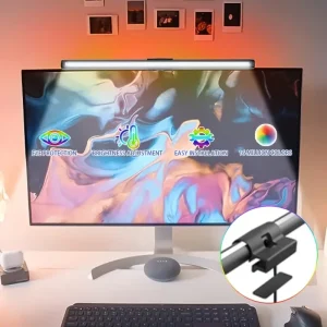 Lampada da scrivania a LED Barra luminosa per monitor Eye-Care Illuminazione con attenuazione continua Lampada da tavolo Barra luminosa per schermo per monitor del computer per giochi di lavoro 1