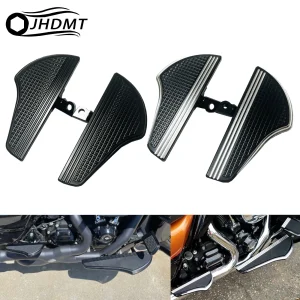 Pedane Defiance per passeggeri moto Pedane cromate nere CNC per montaggio maschio Fit per Harley Touring FLHX Dyna Sportster XL 1