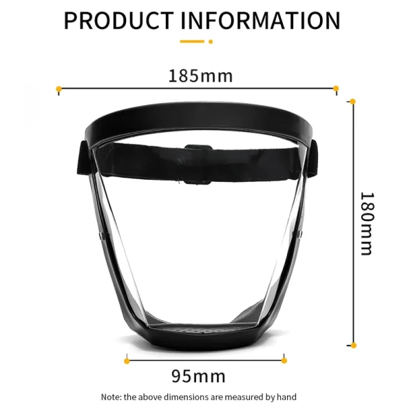 Maschera di protezione da lavoro Scudo facciale trasparente Protezione facciale trasparente Schermo protettivo per il viso Accessori da cucina Gadget 6