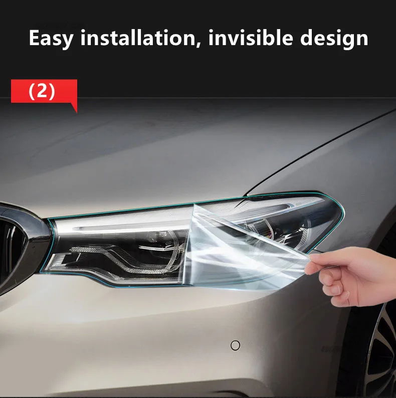 Auto Faro Tinta Nero Pellicola Protettiva Protezione Del Vinile Trasparente TPU Adesivo Accessori Per BMW Serie 4 F32 F33 F36 13-19 5