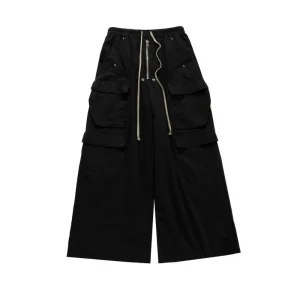 Owen Seak pantaloni Cargo da uomo pantaloni Casual larghi da uomo gotici autunno High Street pantaloni lunghi neri taglia XL 1
