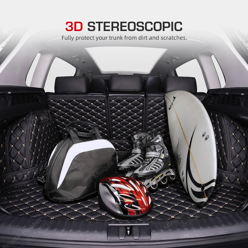 Auto Copertura Completa Tronco Zerbino Per PEUGEOT 2008 2020 2021 2022 Anti-Sporco Auto Boot Copertura Pad Cargo Liner Accessori Interni 6