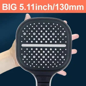 Soffione doccia grande 7 modalità Soffione doccia regolabile Bagno Miscelatore doccia ad alta pressione a risparmio idrico Ugelli Accessori per il bagno 1