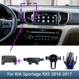 Per KIA Sportage KX5 2016 2017 Supporto per telefono per auto Speciale staffa fissa Base di ricarica wireless Supporto Accessori interni 1