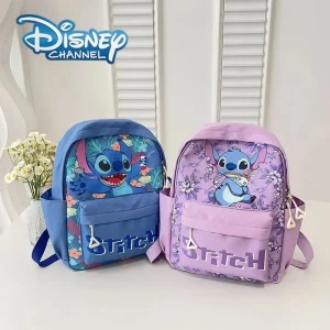 Nuovo zaino Disney Lilo e Stitch Cartone animato Kawaii Anime Accessori stampati Borsa portaoggetti Borsa a tracolla casual per bambini Regalo 1