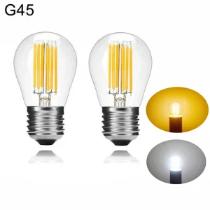 Lampadina a candela a LED Super luminosa G45 lampada vintage E14 LED E27 AC220V 240V LED Globe 2W 4W 8W 12W filamento Edison lampadine a LED 1