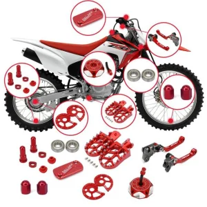 Per HONDA CRF230F CRF 230F Moto CNC Pedane Freno Leve Frizione Tappo Gas Catena Regolare Cuscinetti A Rulli Serbatoio Copertura 1