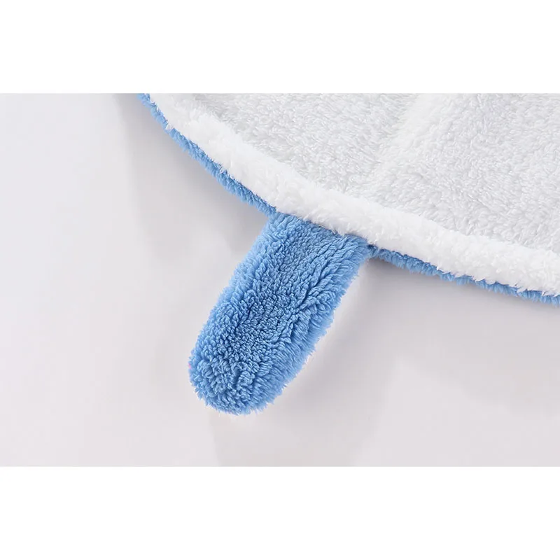 Mantello caldo per bambini 2025 Inverno simpatico coniglietto solido addensato scialle antivento vestiti per bambini cappotto ragazzi ragazze 6