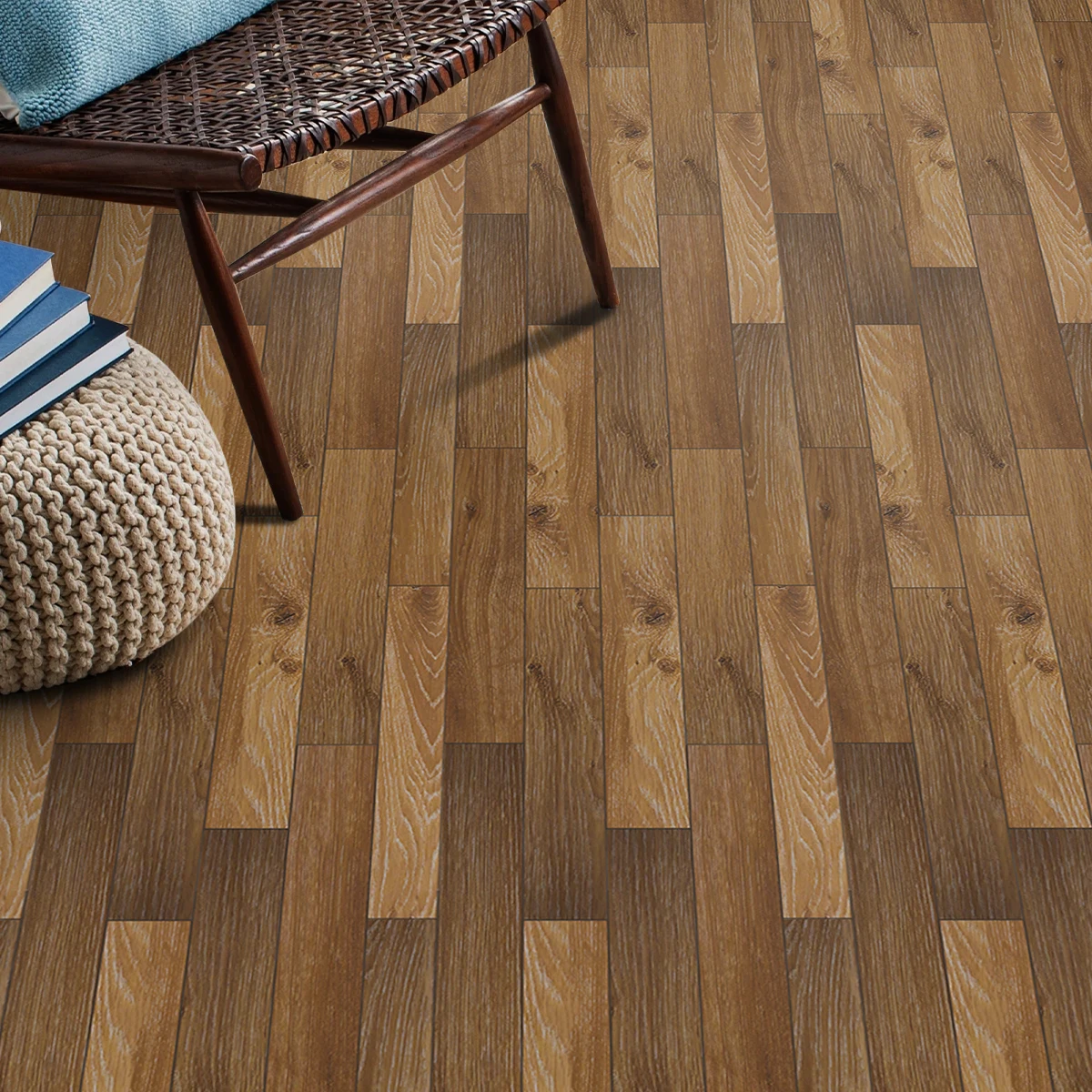 Adesivi per pavimenti autoadesivi in venature del legno in stile scandinavo, impermeabili, resistenti all'usura, per soggiorno, camera da letto, rinnovano rapidamente il pavimento 3