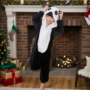 Pigiama per bambini Pigiama di Halloween Animale Kigurumi Panda Costume Cartoon Anime Cosplay Vestiti per bambini Ragazzo Ragazza Tute intere invernali 1
