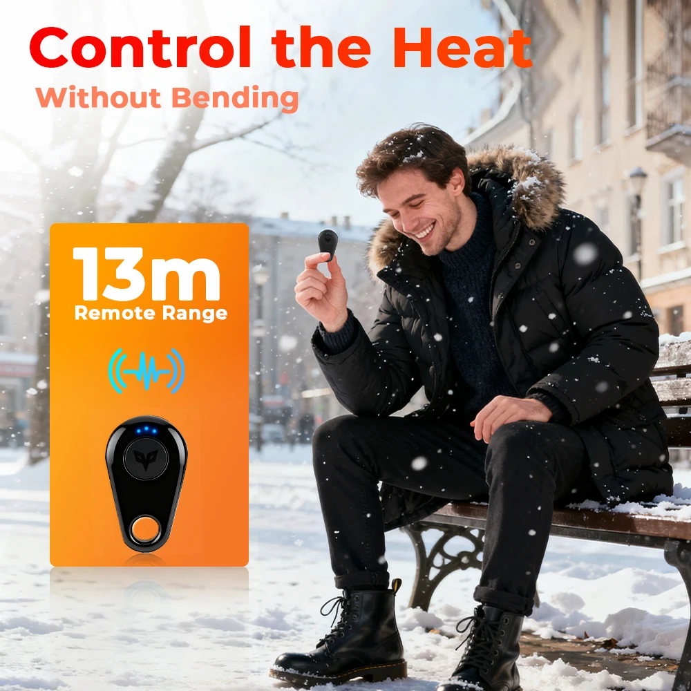 Calzini riscaldati Calzini riscaldanti elettrici per moto con telecomando Batteria ricaricabile Calze termiche spesse invernali Uomo Donna 5