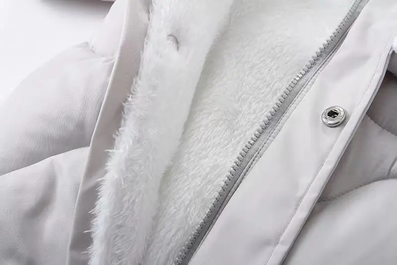 Tuta invernale per neonato in stile coreano Orso cartone animato più Cappotto per neonato in velluto per bambina Tuta da neve per bambina 6