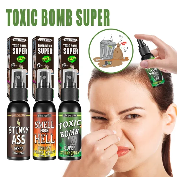 30ml scoreggia Spray scherzo scherzo plastica scoreggia Gag Spray forniture per feste Spoof odore Spray per adulti bambini Non tossici giocattoli divertenti di Halloween 3