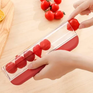 Affettatrice per pomodoro Taglierina per uva multifunzione Piccola taglierina per frutta Accessori per la cucina dell'uva Strumento per decorare torte Affettatrice per frutta Gadget 1